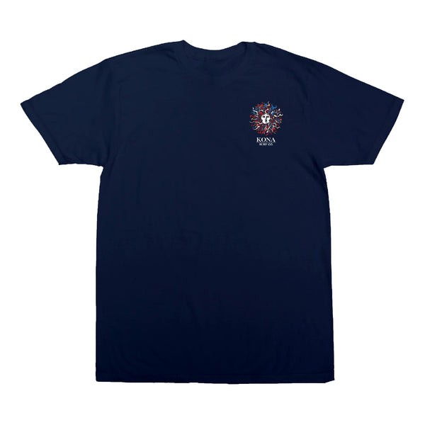 Original Sun Mens T-Shirt - Navy/Rwb