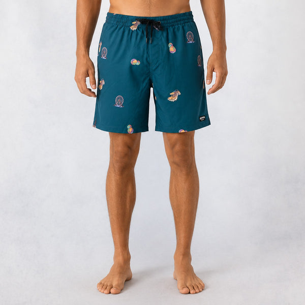 Uncomplicated 17in Mens Elastic Boardshorts - Boardwalk