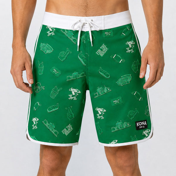 Drifter Scallop 18in Mens Boardshorts - For the Birds