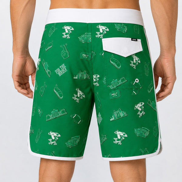 Drifter Scallop 18in Mens Boardshorts - For the Birds