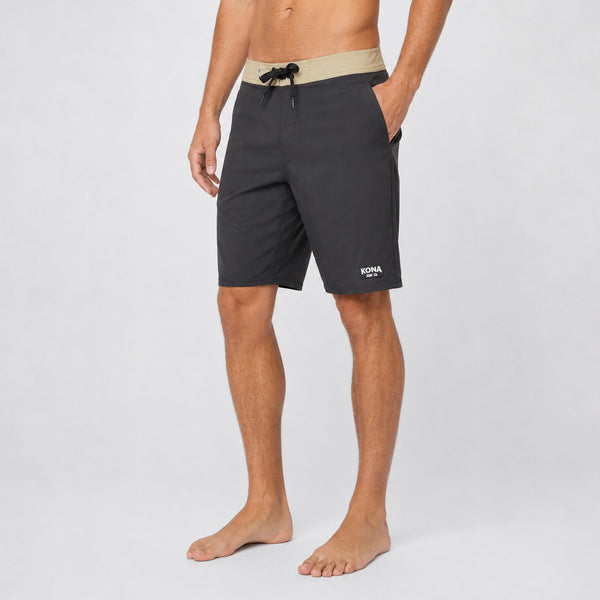 Summertime 19in Mens Boardshorts - Black/Grey