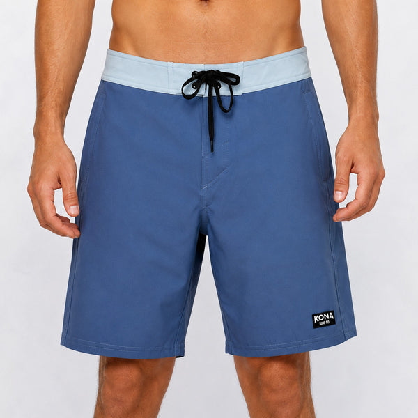 Summertime 19in Mens Boardshorts - Navy/Columbia Blue