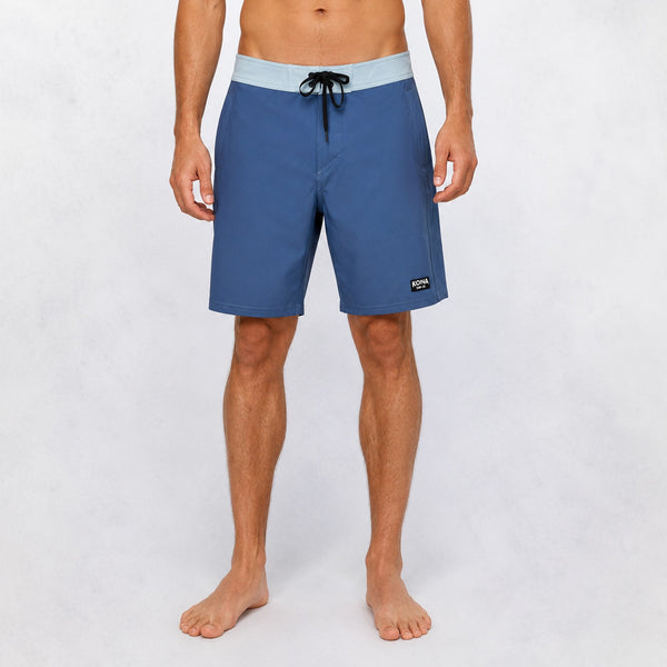 Summertime 19in Mens Boardshorts - Navy/Columbia Blue