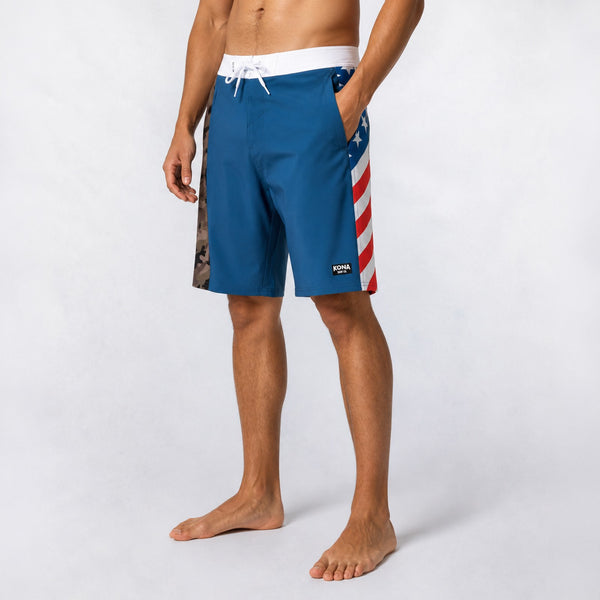 Summertime 19in Mens Boardshorts - RWB