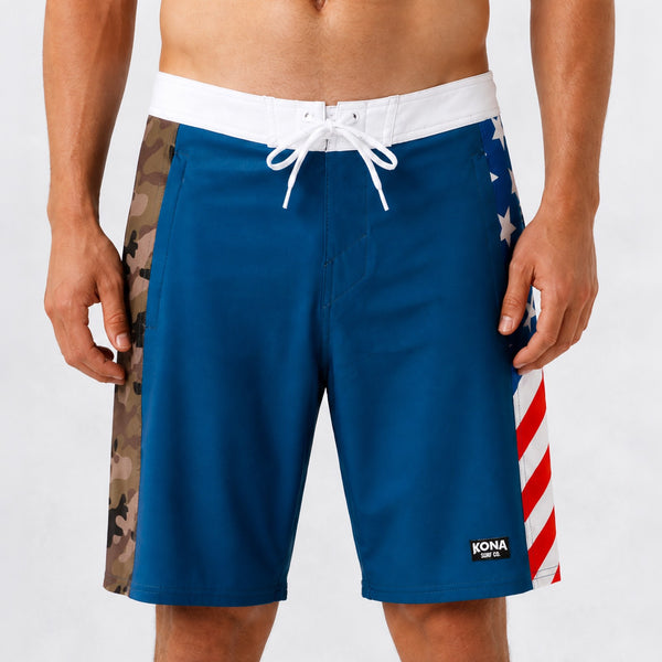Summertime 19in Mens Boardshorts - RWB