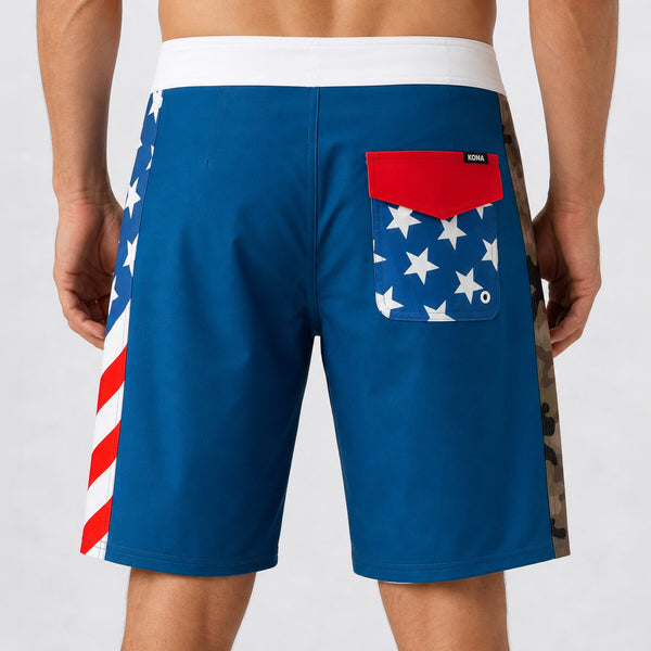 Summertime 19in Mens Boardshorts - RWB