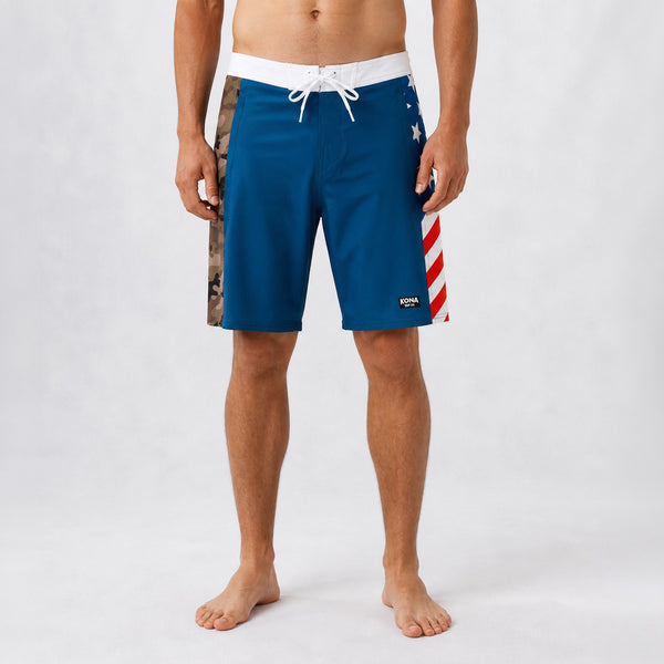 Summertime 19in Mens Boardshorts - RWB