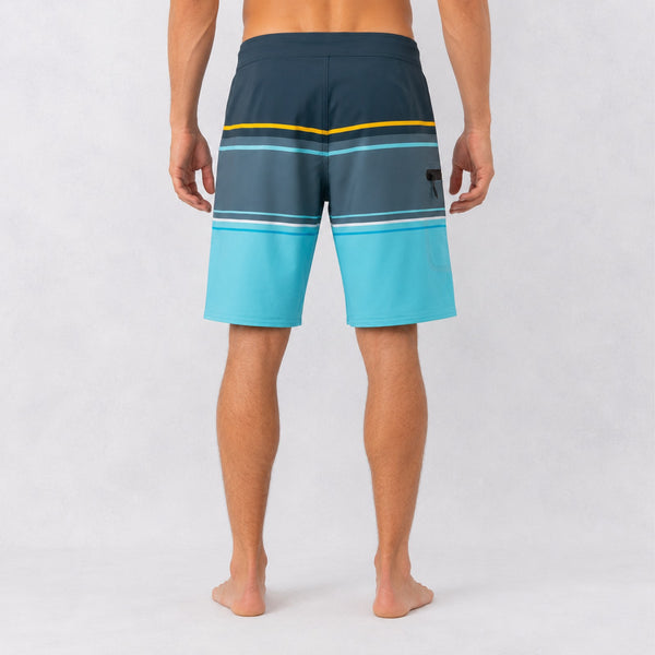 Summertime 20in Mens Boardshorts - Stripe Pattern