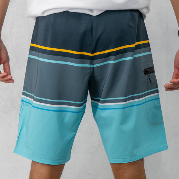 Summertime 20in Mens Boardshorts - Stripe Pattern