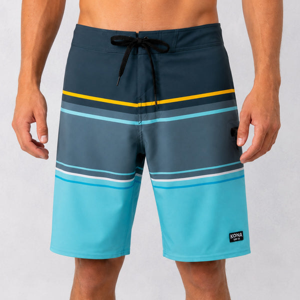 Summertime 20in Mens Boardshorts - Stripe Pattern