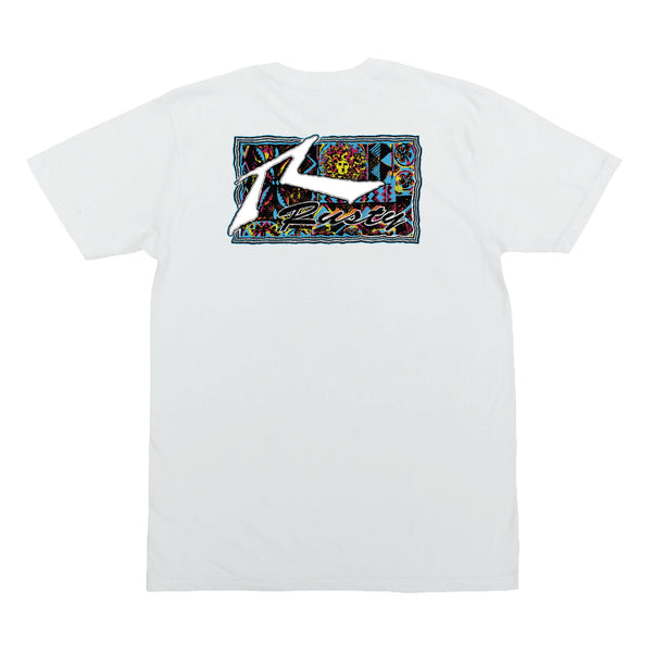 Kona X Rusty Collab Mens T-Shirt - White