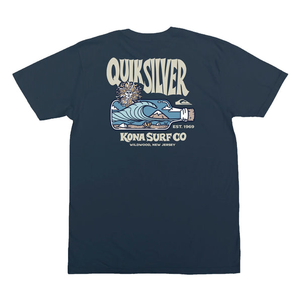 Kona x Quiksilver 2026 Collab Mens T-Shirt - Navy