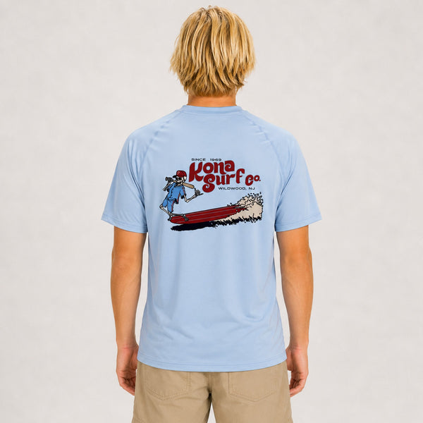 For the Phils 2 Mens UV Sun Protection T-Shirt - Light Blue