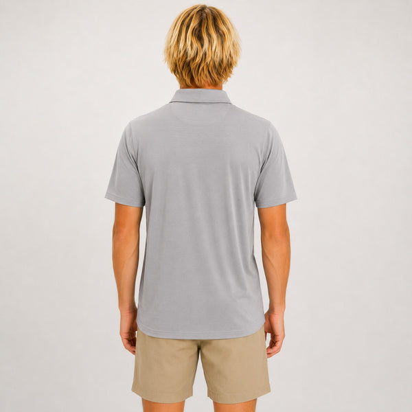 Essential Mens Polo - Light Grey