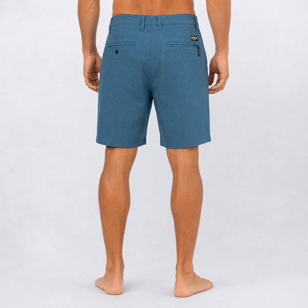 Day by Day 18in Mens Hybrid Shorts - Slate Blue