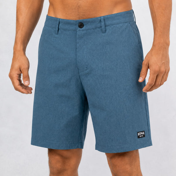 Day by Day 18in Mens Hybrid Shorts - Slate Blue