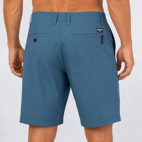 Day by Day 18in Mens Hybrid Shorts - Slate Blue