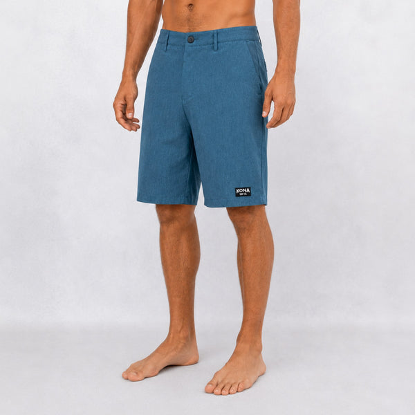 Day by Day 20in Mens Hybrid Shorts - Slate Blue