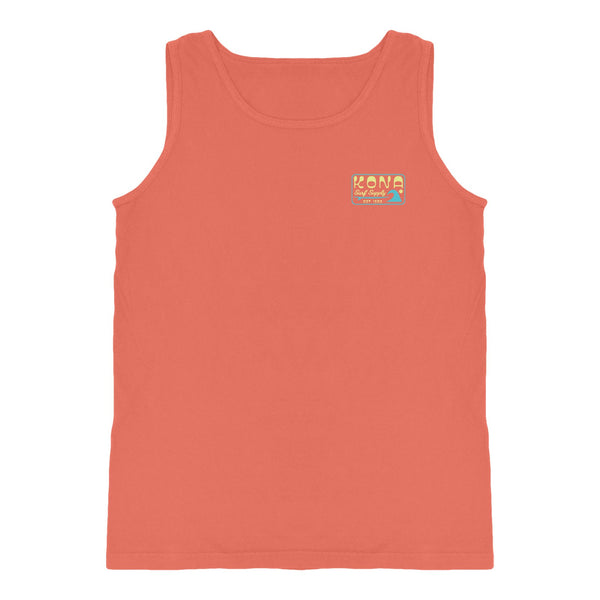 Surf Supply Mens Tank Top - Bright Salmon
