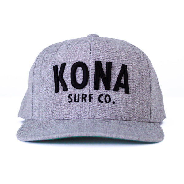 3D Standard Mens Snapback Hat - Heather Grey/Black