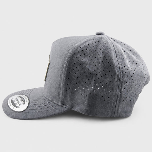 Shark Kabob 2 Mens Snapback Hat - Heather Grey
