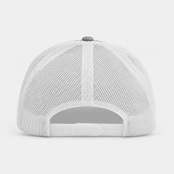 Original Sun Arch Mens Trucker Hat - H.Grey/White/Rwb