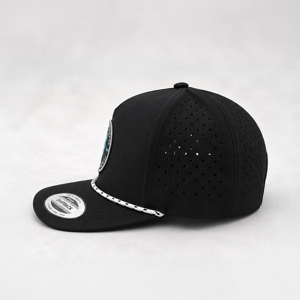 Built in Jersey Mens Snapback Hat - Black/Black