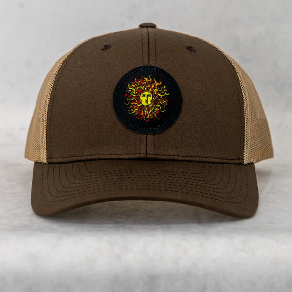 Original Sun Round Mens Snapback Hat