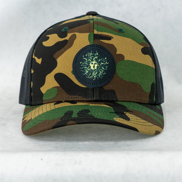 Original Sun Round Mens Snapback Hat