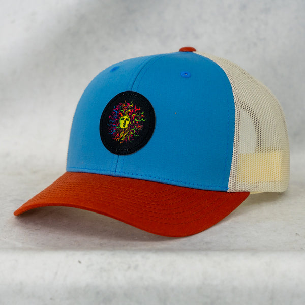 Original Sun Round Mens Snapback Hat