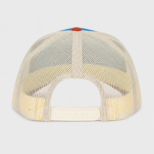 Original Sun Round Mens Snapback Hat - Columbia Blue/Birch/Retro