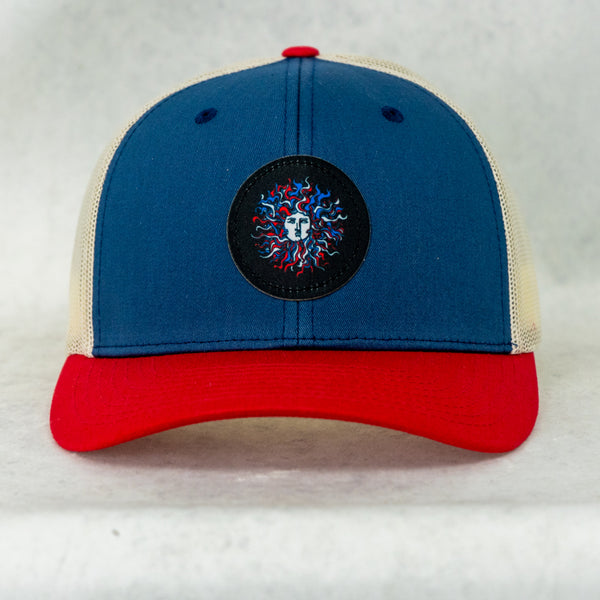 Original Sun Round Mens Snapback Hat