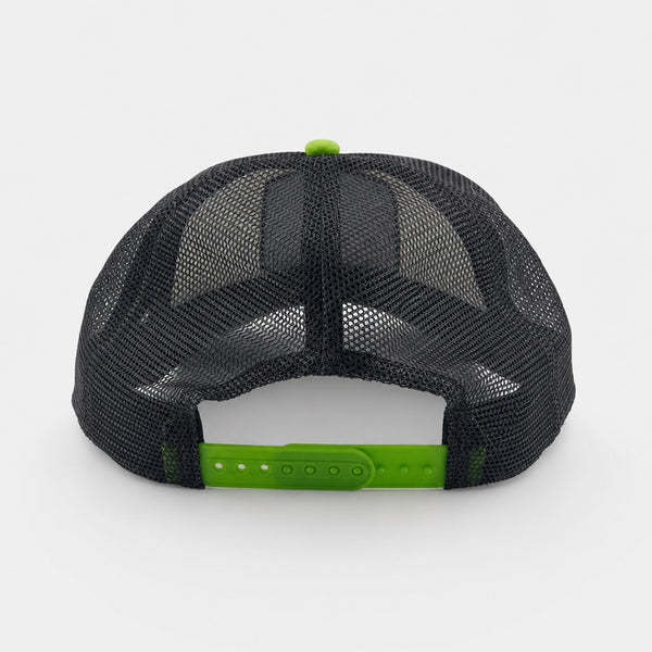 Kona x Bubble Gum 2026 Collab Mens Trucker Hat - White/Navy/Lime