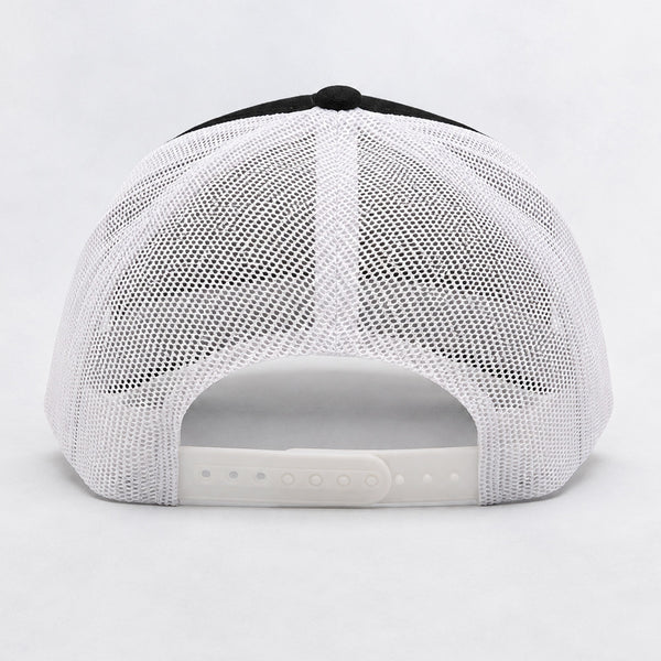 Built in Jersey Mens Trucker Hat - Black/White