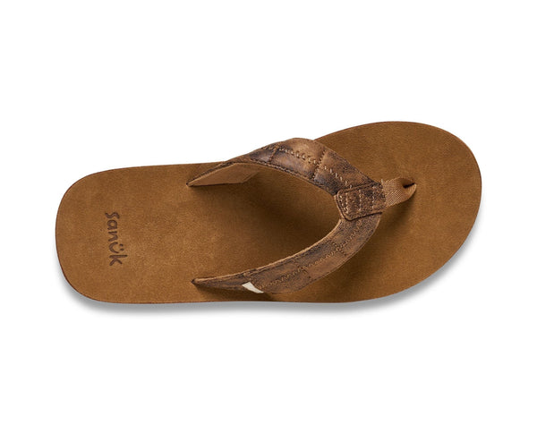 Sanuk M Hideout Mens Sandals - Tobacco Brown
