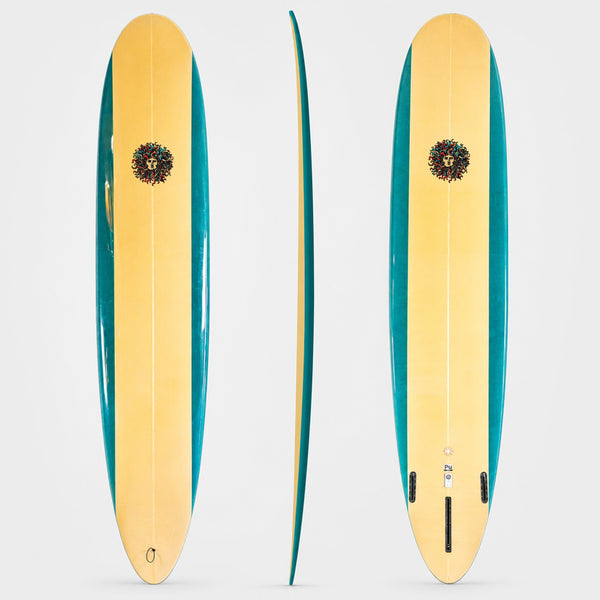 Owen PU Series Surfboard - Tan/Midnight Green