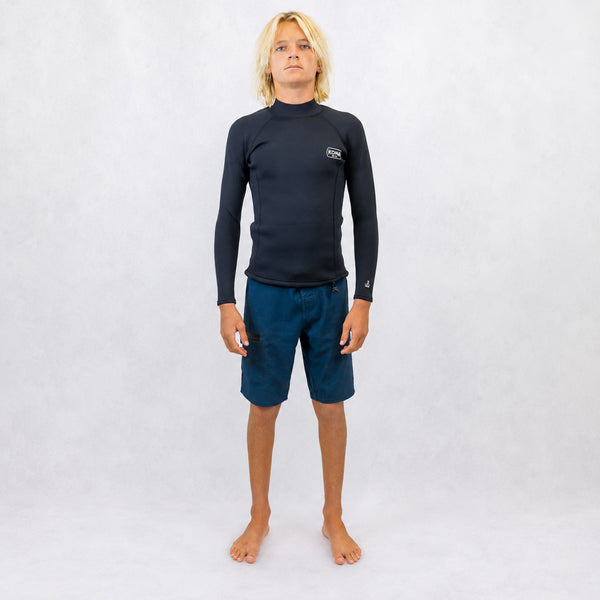 All Day 2MM Neo L/S Jacket Mens Wetsuit Top - Black