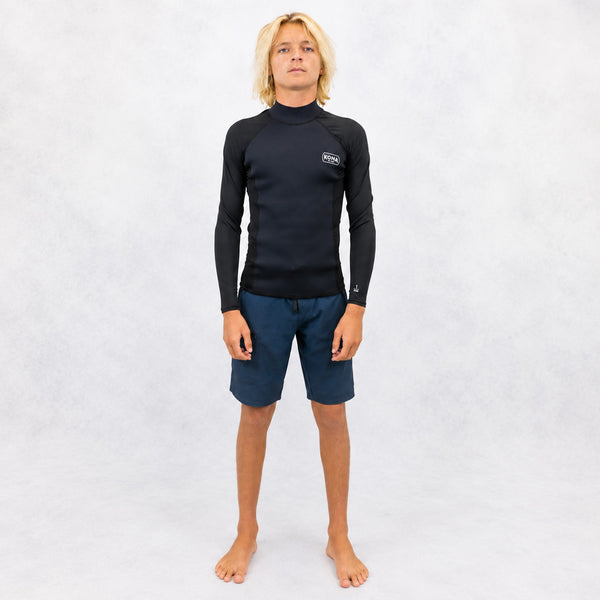 Go 1.5MM Neostretch L/S Jacket Mens Wetsuit Top - Black