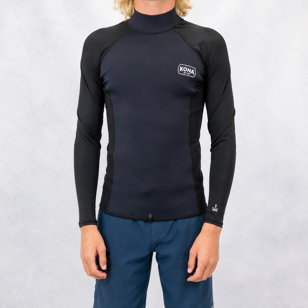 Go 1.5MM Neostretch L/S Jacket Mens Wetsuit Top - Black