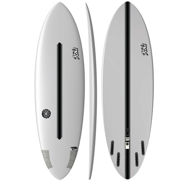 Traveler V2 EPS Truelite Series Surfboard - Clear/White