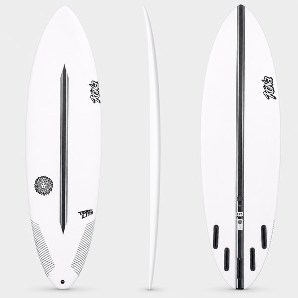 Traveler V2 EPS Truelite Series Surfboard - Clear/White