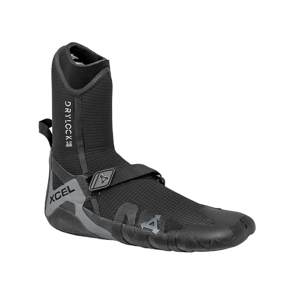 Xcel Drylock 5mm Round Toe Wetsuit Booties - Black/Grey2