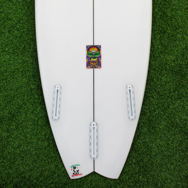 Lost 1996 Round Nose Fish Surfboard - White/White