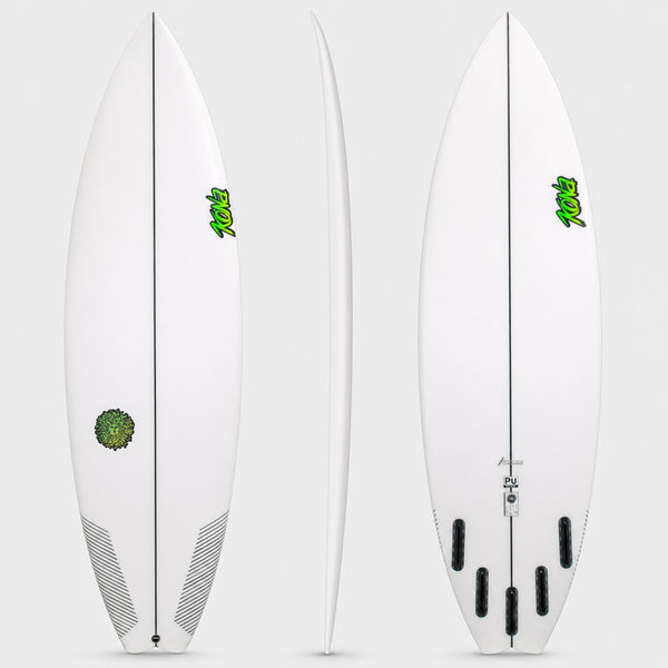 Wasabi PU Series Surfboard - Clear/Green