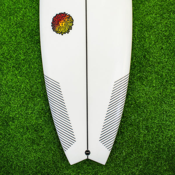 Wasabi PU Series Surfboard - Clear/Red