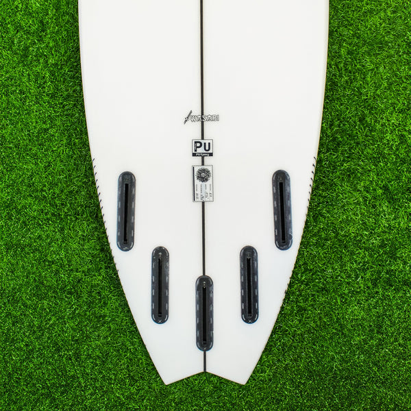 Wasabi PU Series Surfboard - Clear/Red