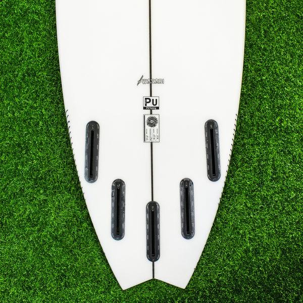 Wasabi PU Series Surfboard - Clear/White