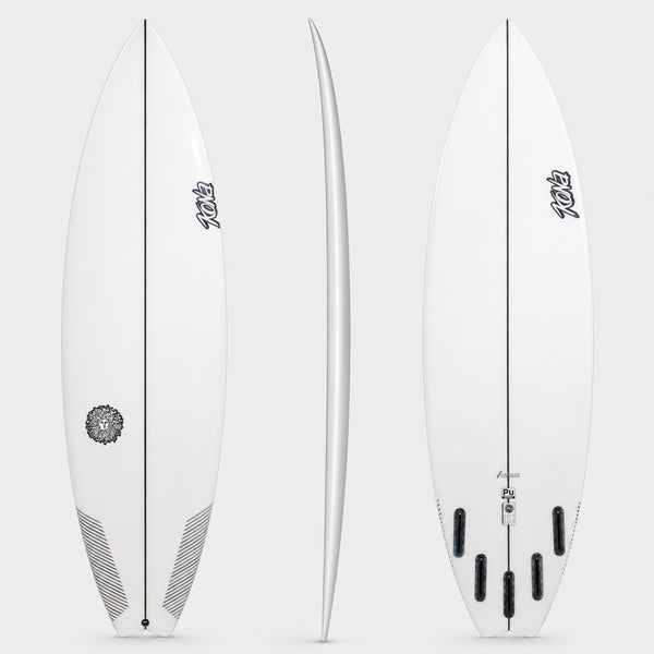 Wasabi PU Series Surfboard - Clear/White