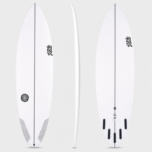 Traveler V2 PU Series Surfboard - Clear/White