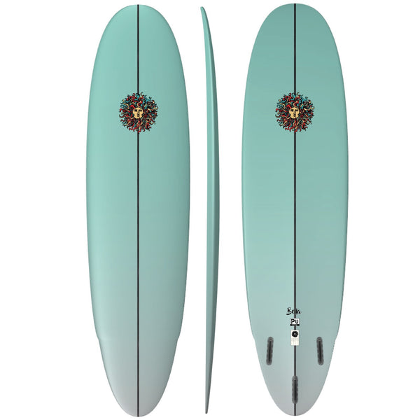Bella PU Series Surfboard - Seafoam Fade